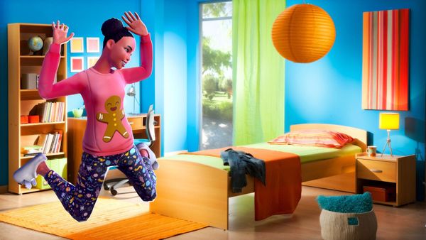 Pajama party invite cards with cartoon characters made with Krikey AI Animation Generator