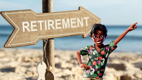 Retirement invitations with cool cartoon characters and talking avatars Krikey AI tools