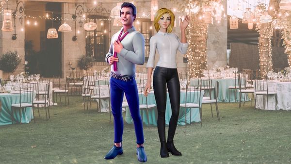 Rustic wedding invitations animated with cartoon characters and Krikey AI Animation software