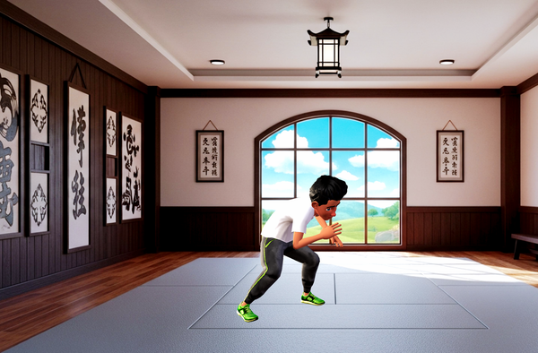 Krikey AI empowered a small business owner of a Jujitsu-inspired merch company to animate a brand mascot for social media content