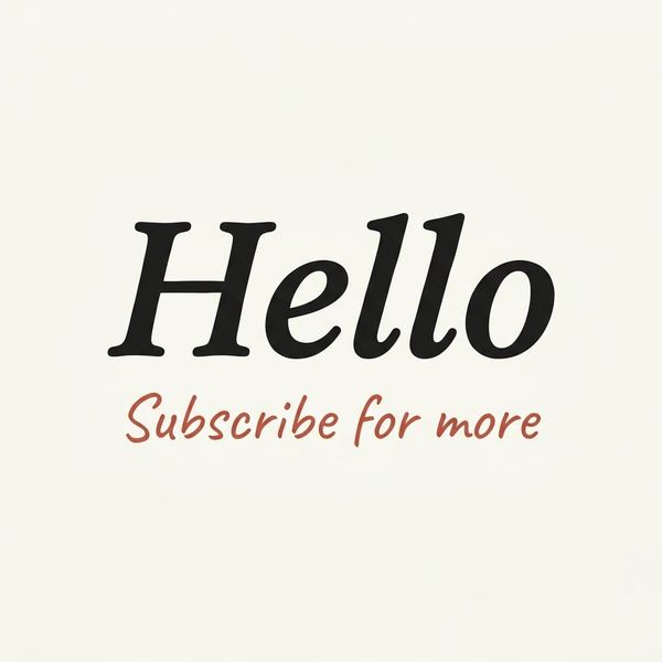 Nice to meet you