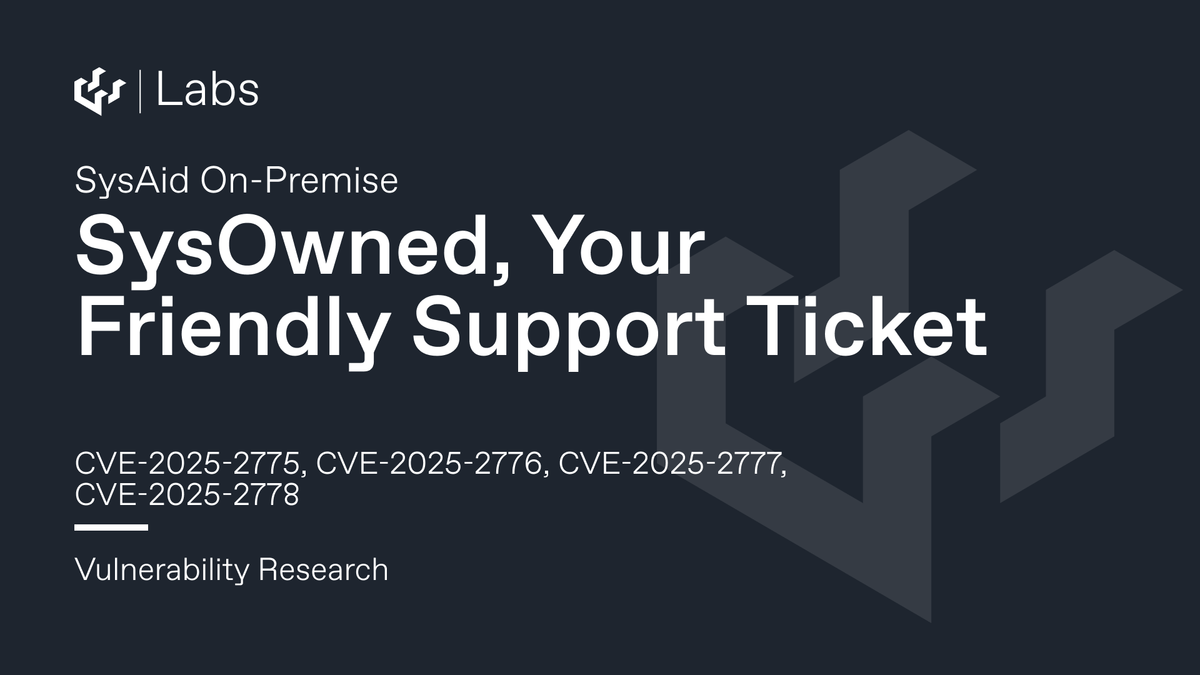 SysOwned, Your Friendly Support Ticket - SysAid On-Premise Pre-Auth RCE Chain (CVE-2025-2775 And Friends)