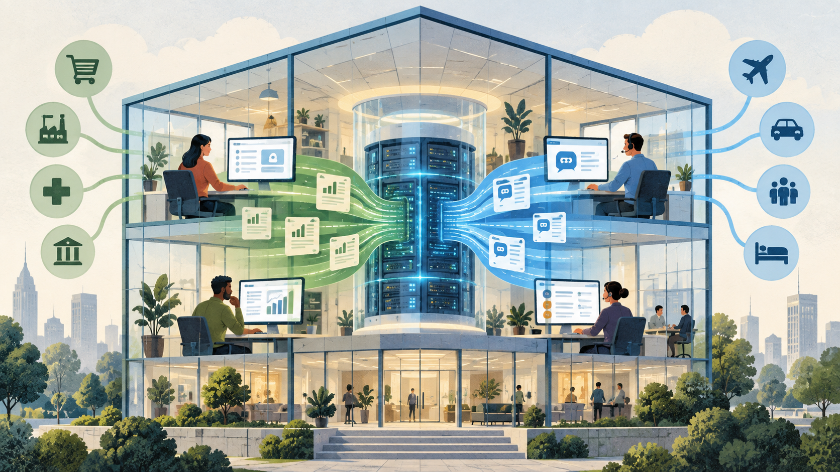 Conceptual AI-generated editorial illustration