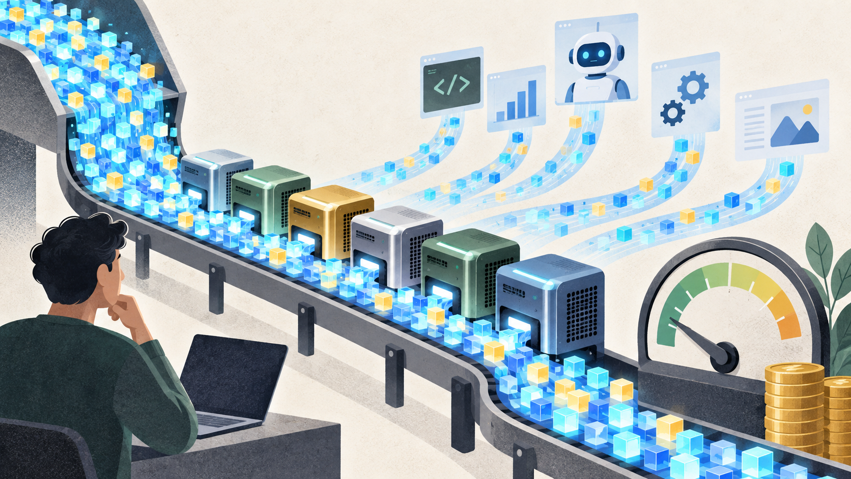 Conceptual AI-generated editorial illustration