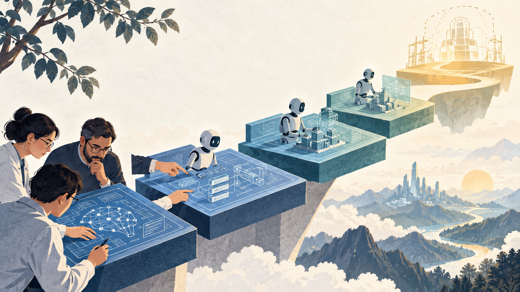 Conceptual AI-generated editorial illustration