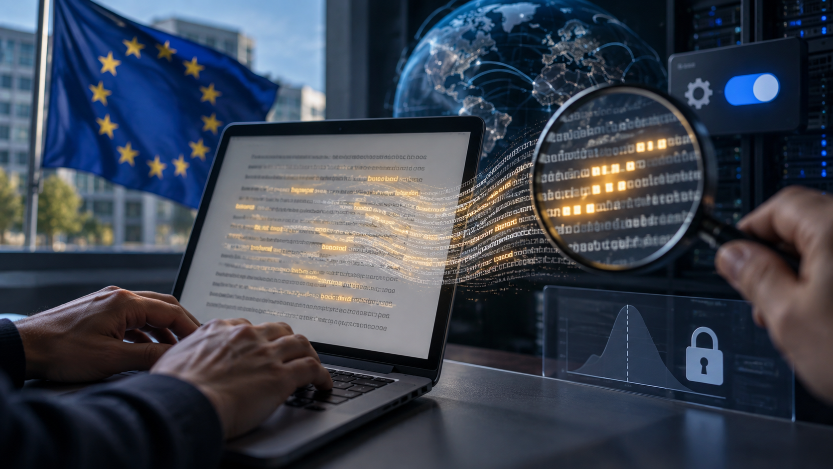 Conceptual illustration for ChatGPT’s EU Text Gets an Invisible Signature