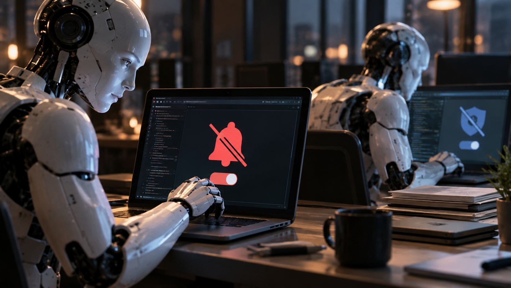 Conceptual AI monitoring illustration