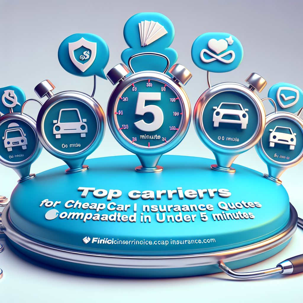 Top 5 Carriers for Cheap Car Insurance Quotes Compared in Under 5 Minutes