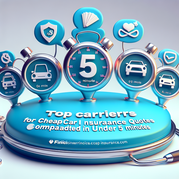 Top 5 Carriers for Cheap Car Insurance Quotes Compared in Under 5 Minutes