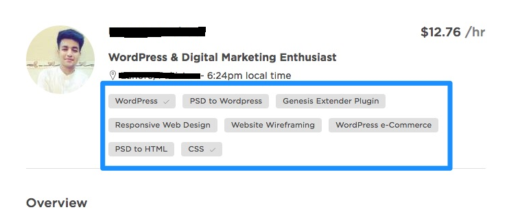 Upwork optimization life-hack: list up to 10 skills describing what you can actually do