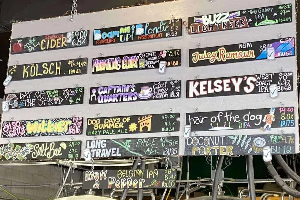 Sheepdog Brewing Beer Menu Canmore Alberta Canada