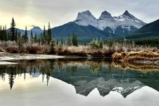 Walking The Three Sisters Viewpoint Trail, Canmore