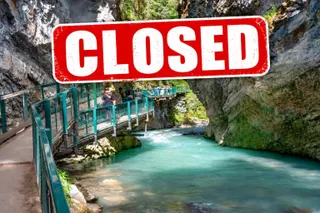 Johnston Canyon Closed From October 13 Until Late November