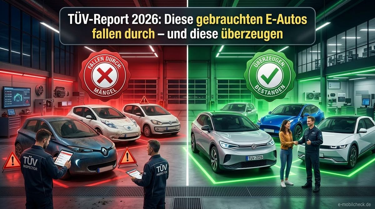TÜV-Report 2026: Diese gebrauchten E-Autos fallen durch – und diese überzeugen