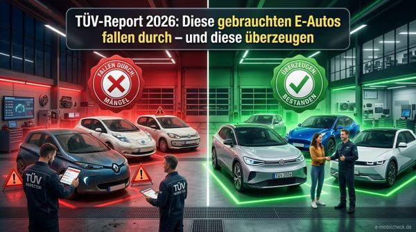TÜV-Report 2026: Diese gebrauchten E-Autos fallen durch – und diese überzeugen