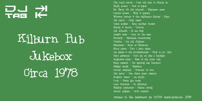 DJ TAB - Kilburn Pub Jukebox