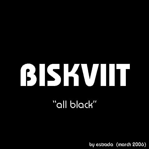 Estrada - Biskviit: All Black