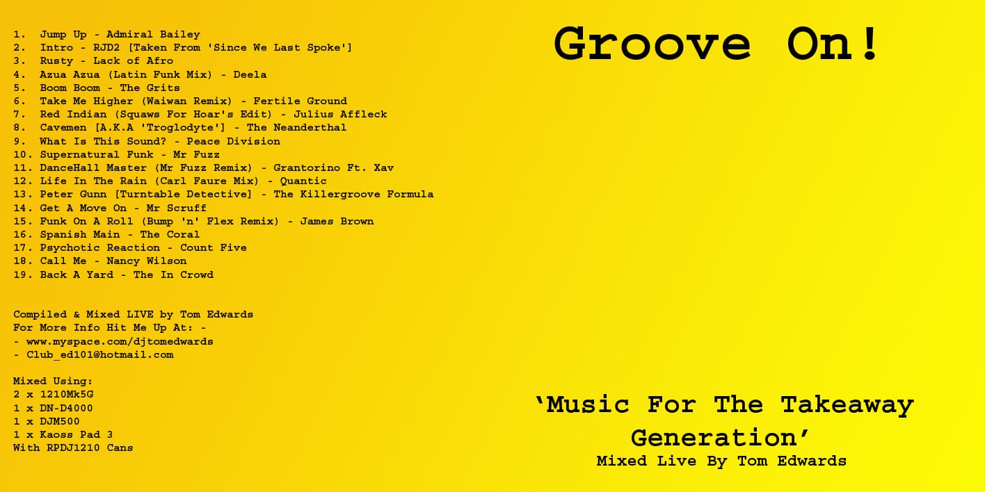 Tom Edwards - Groove On!