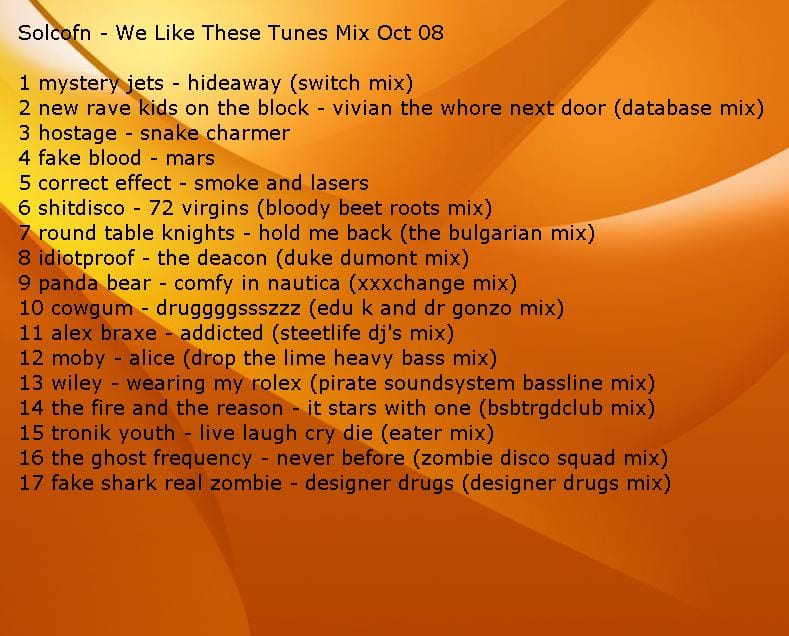Solcofn - We Like These Tunes Mix