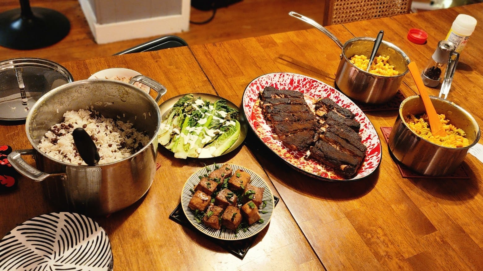 A cooked pork shoulder with crispy skin