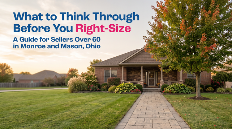 What Sellers Over 60 Need to Think Through Before Listing in Monroe or Mason — A Right-Sizing Guide
