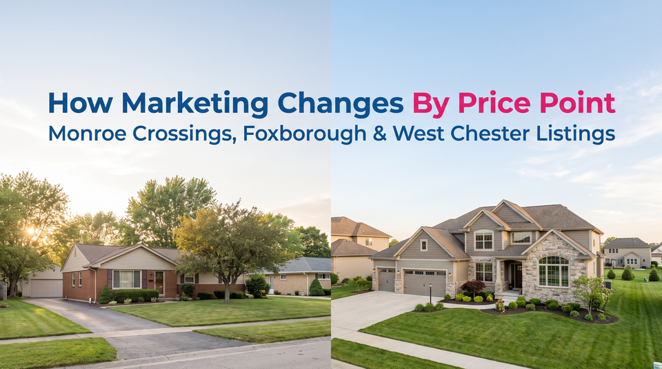 How We Market a $900K Listing in Monroe or West Chester Differently Than a $350K One