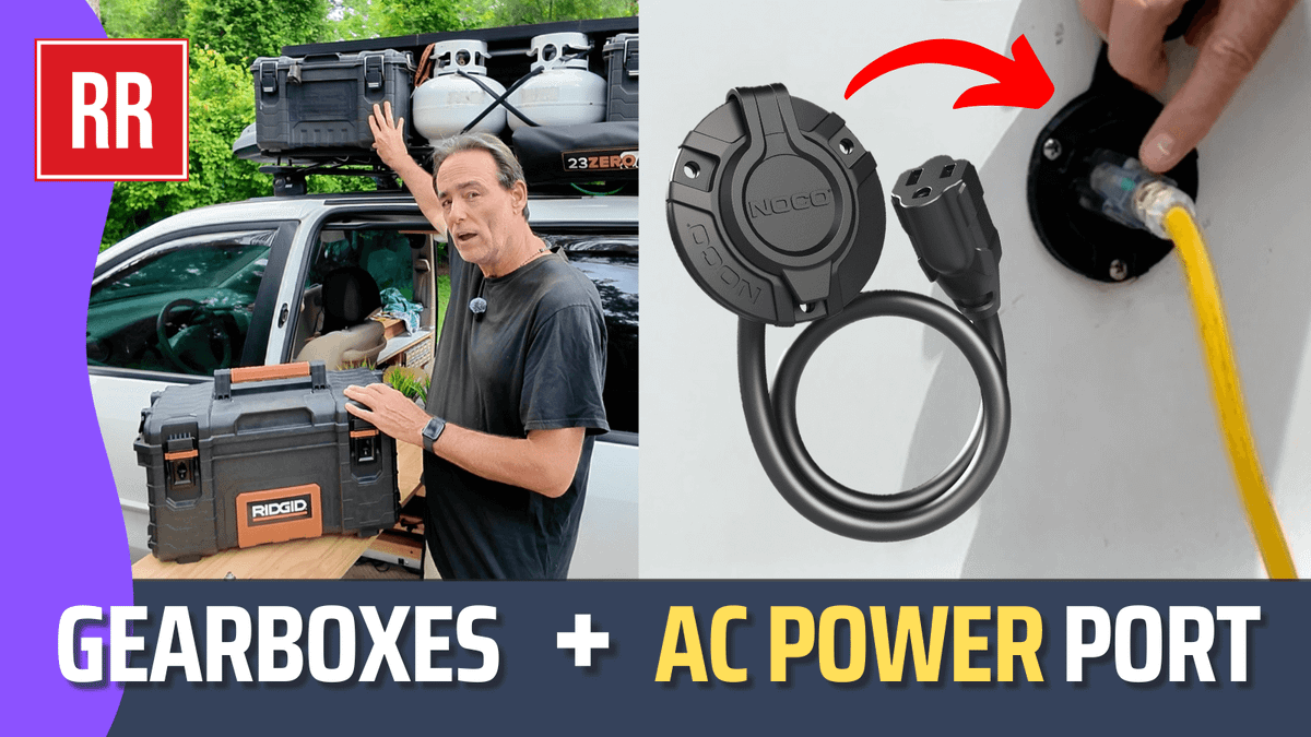 2 GENIUS DIY Van Life Upgrades You Need To Try! Gearboxes & Power Port