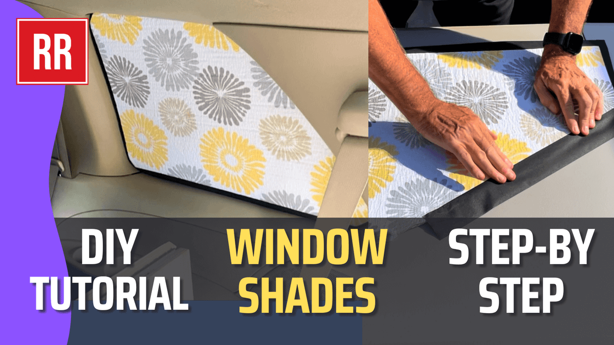 DIY Car Window Privacy Covers That Will Never Fall Out! Step-by-Step Tutorial.