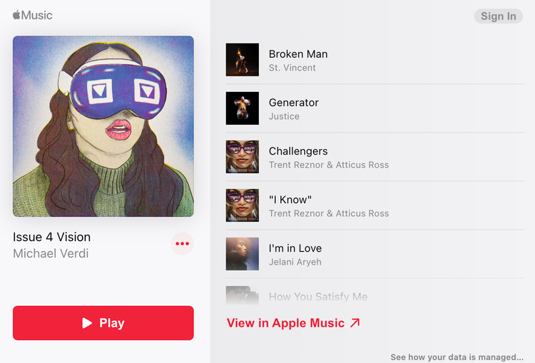 Playlist for Issue 4