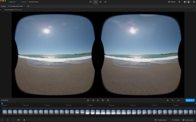 Immersive Slow Motion