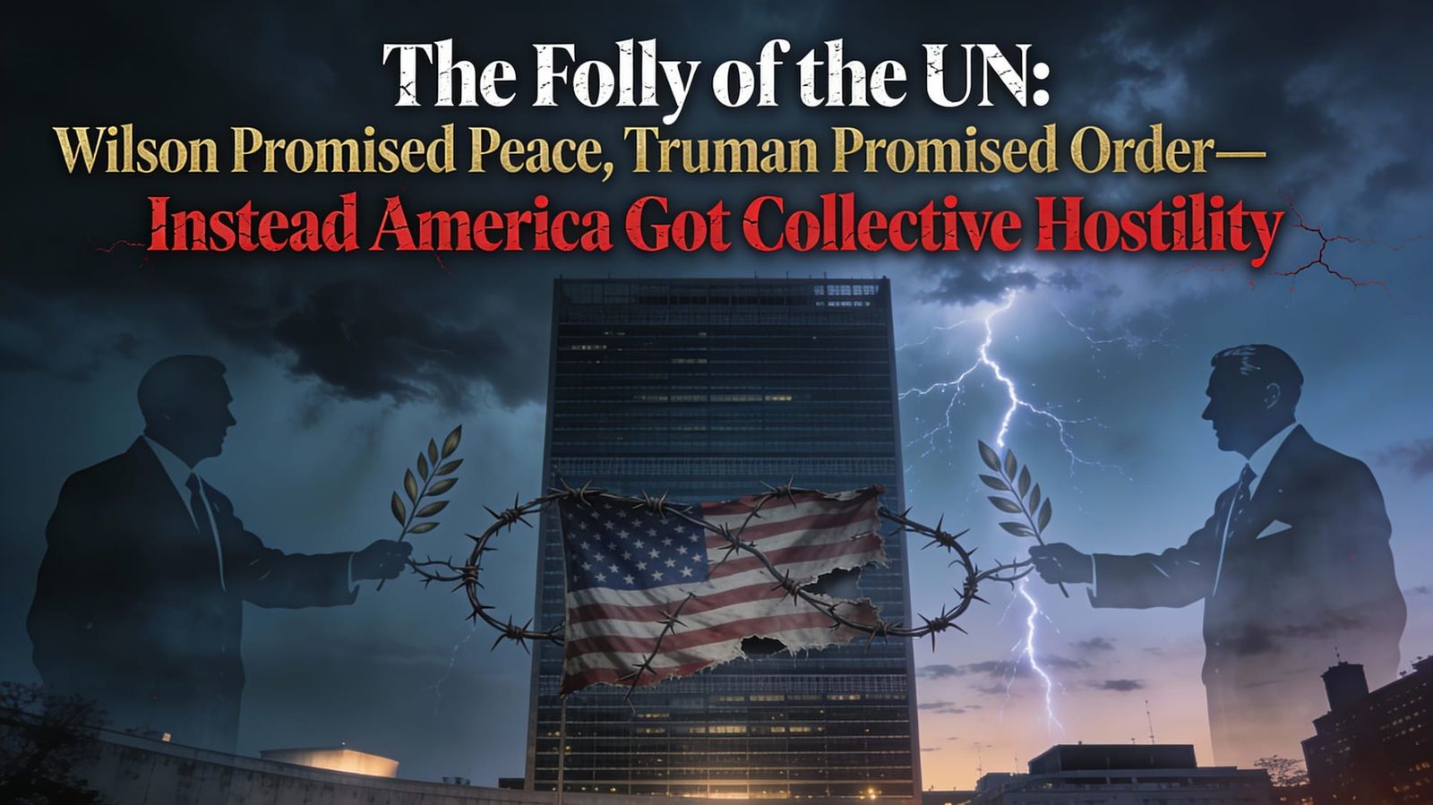 The Folly of the UN: Wilson Promised Peace, Truman Promised Order—Instead America Got Collective Hostility