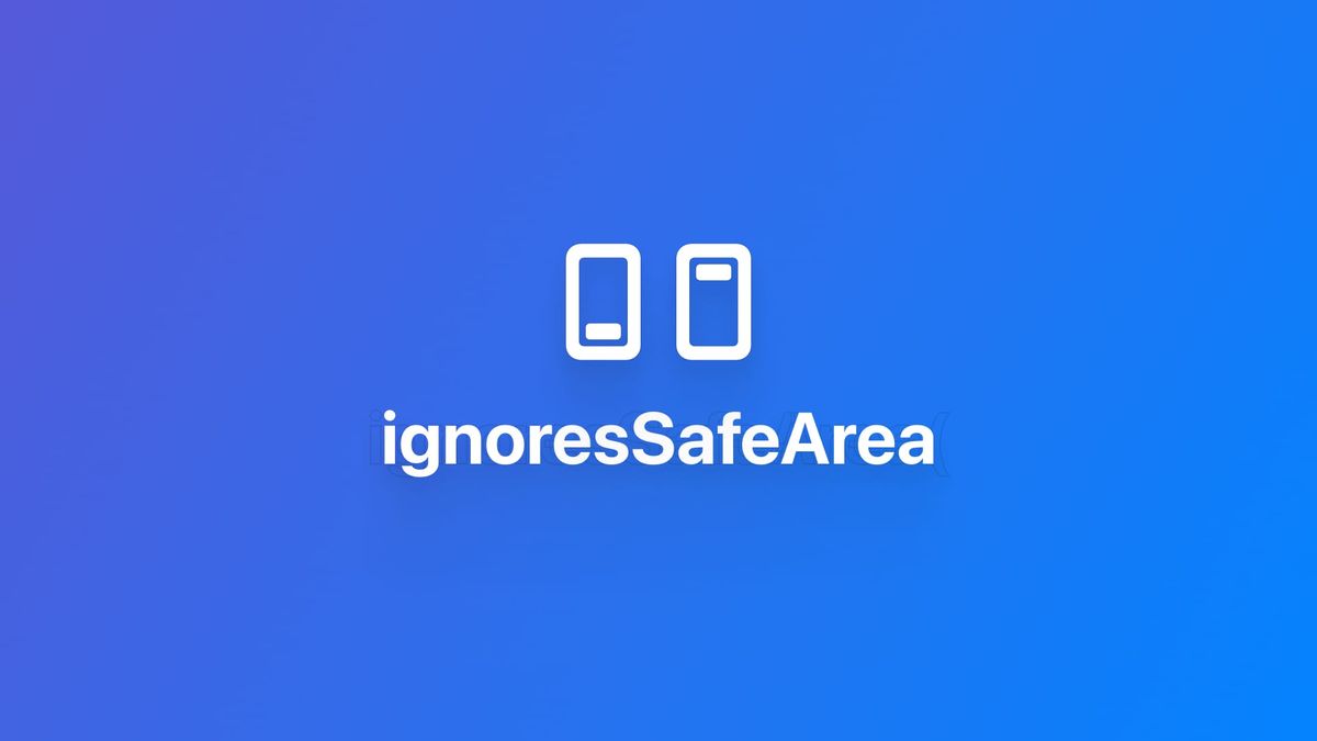使用 ignoresSafeArea 控制安全区域