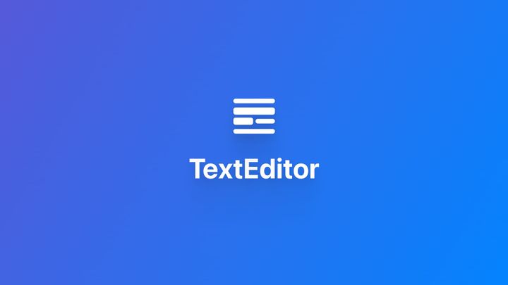 macOS｜使用 TextEditor 添加文本编辑器