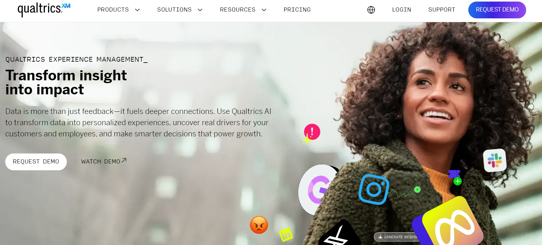 Qualtrics Homepage