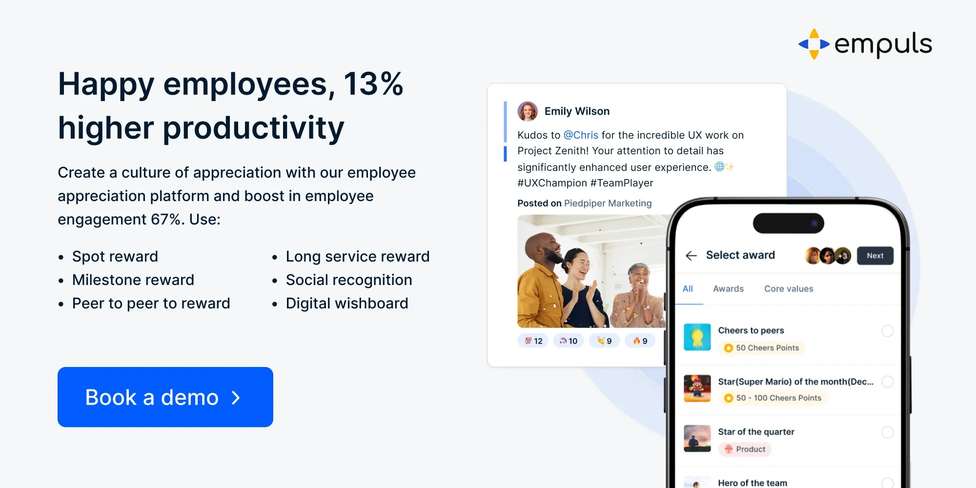 Empuls personalized thank-you notes 