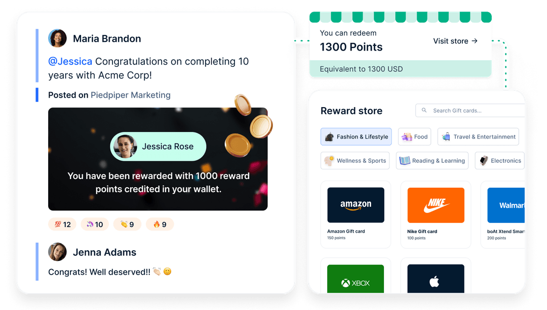 Empuls points and rewards store