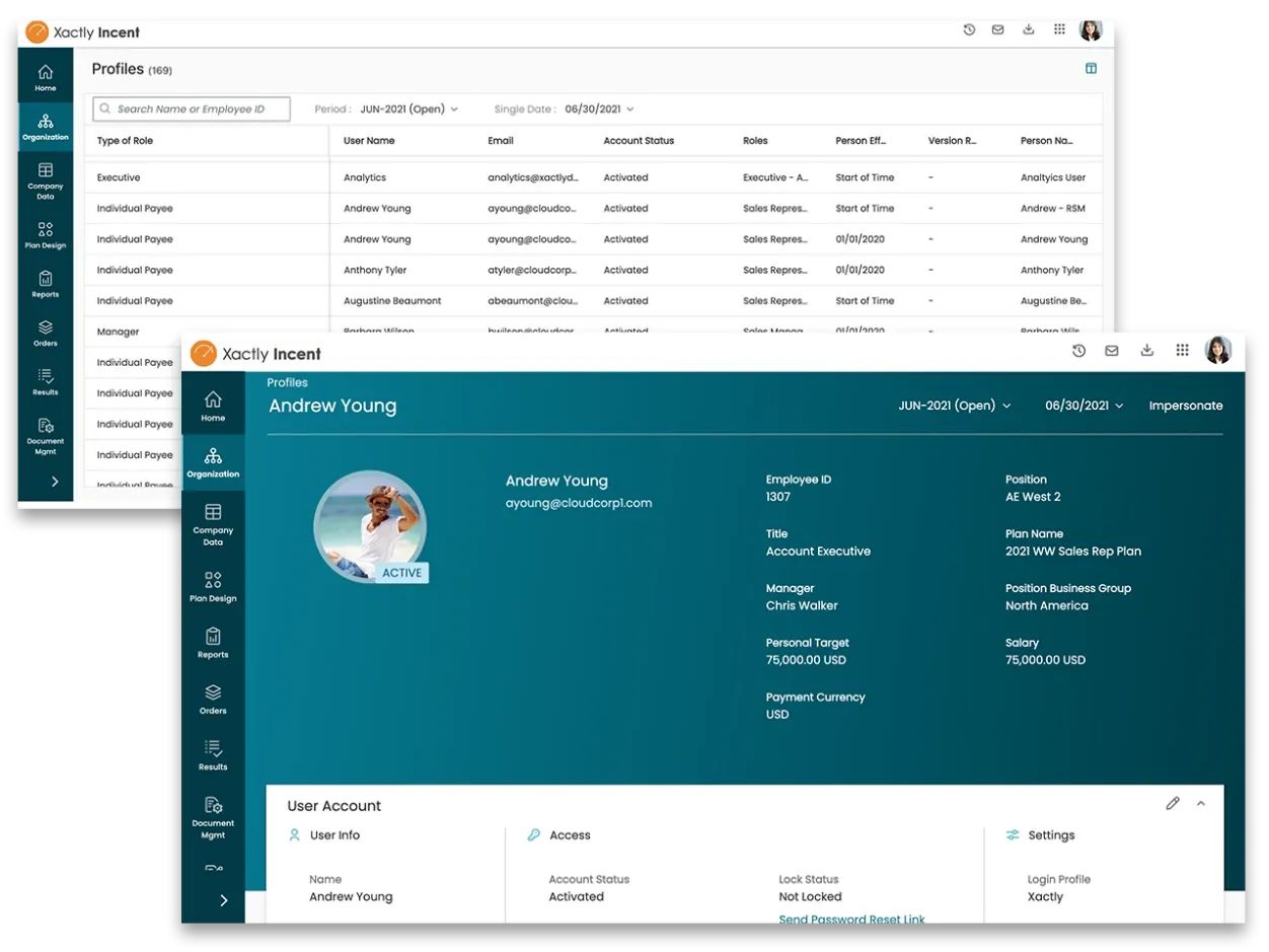 Xactly sales incentive compensation software