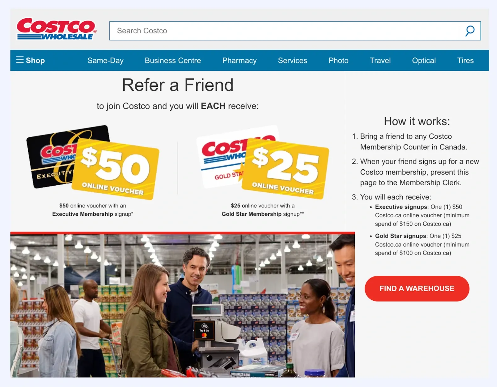 Costco Canada referral program