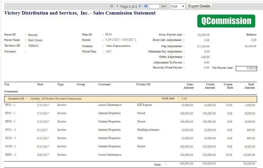 QCommission Sales Software