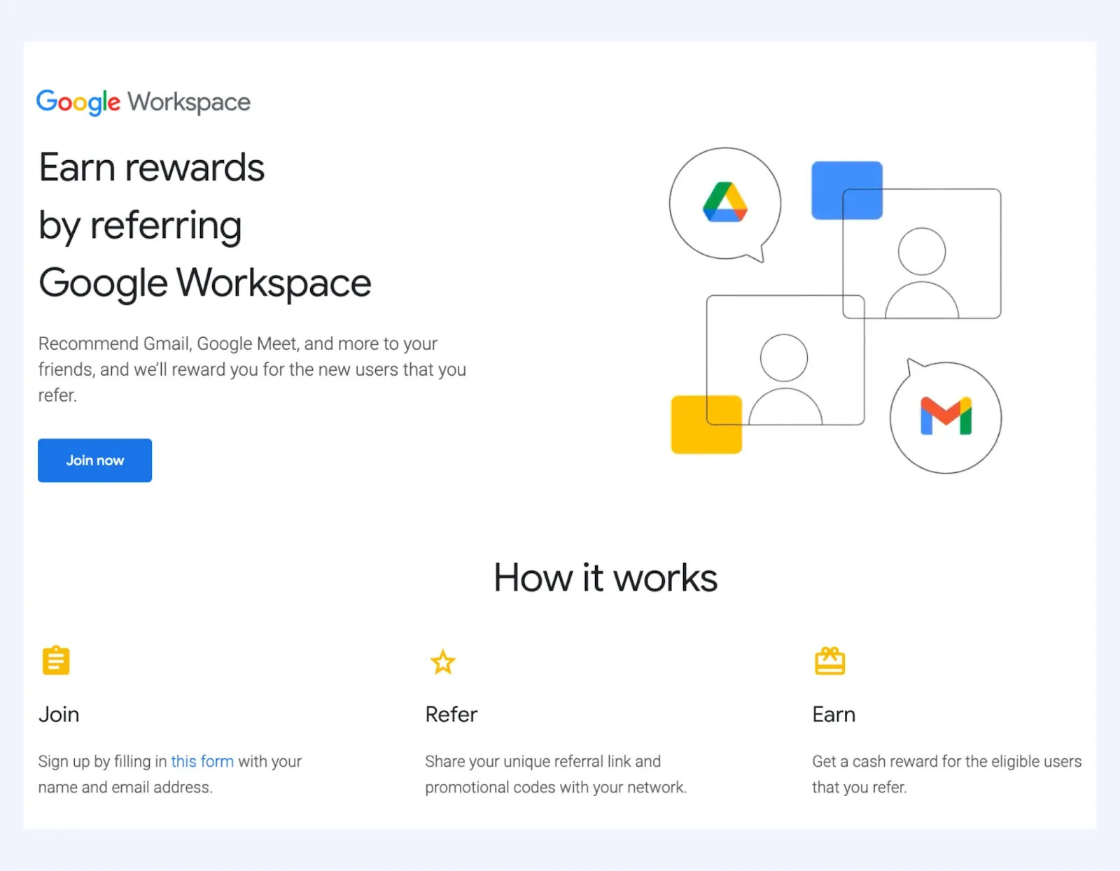 Google workspace rewards