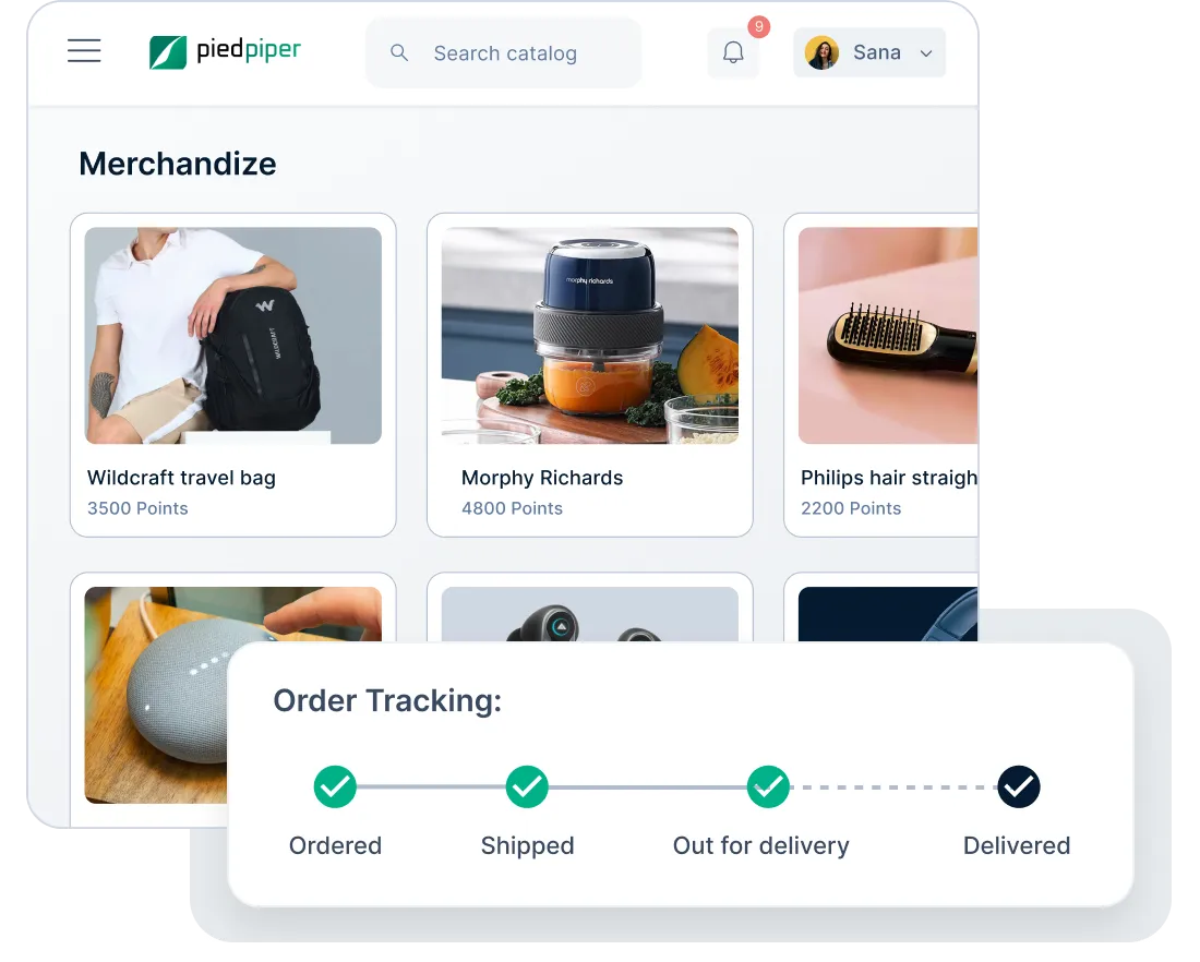 merchandise catalog dashboard