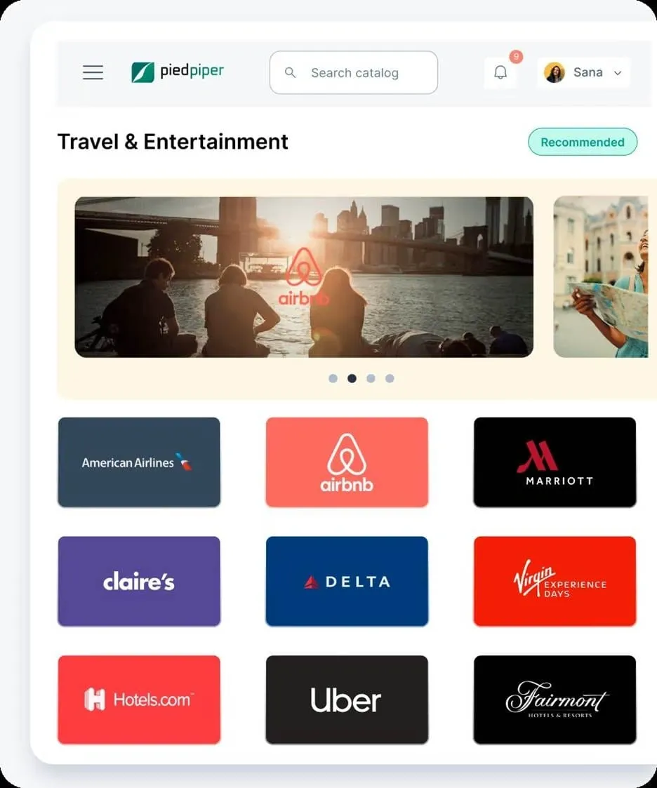 Travel giftcard