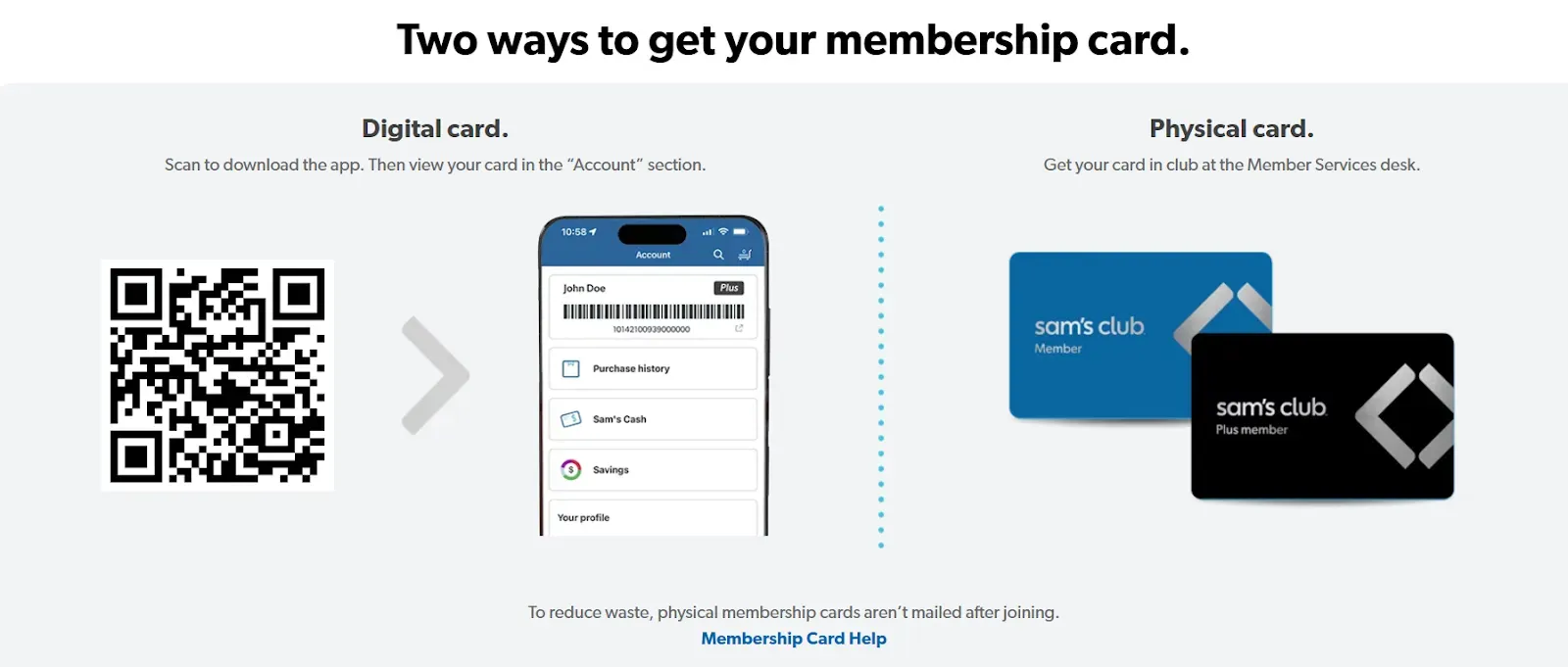 types of membership cards