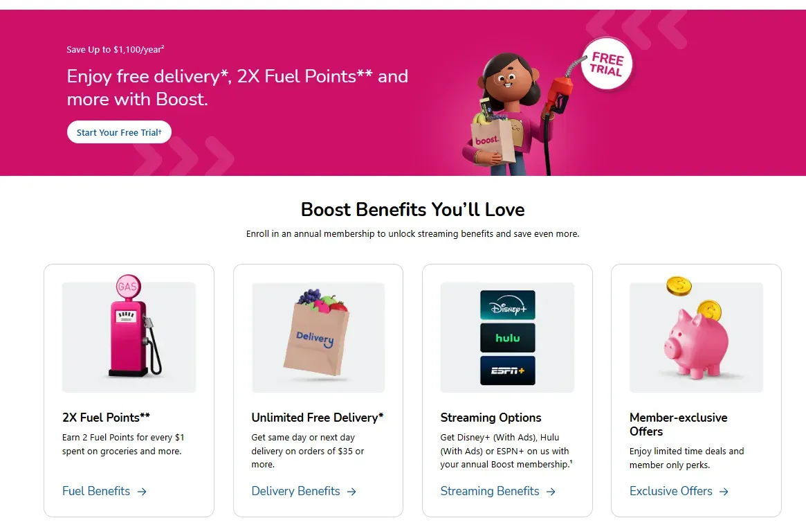  Kroger Boost membership