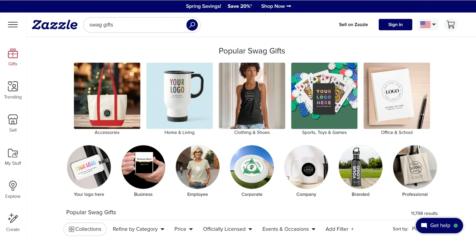 Swag Companies - Zazzle