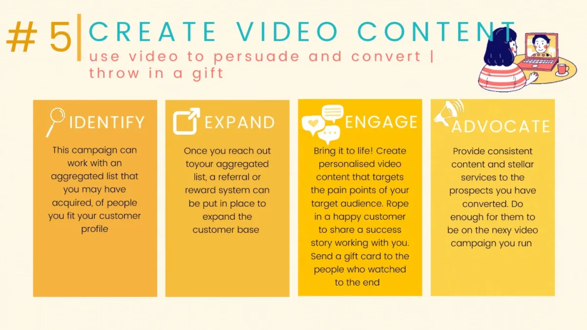 Create video content for specific target group