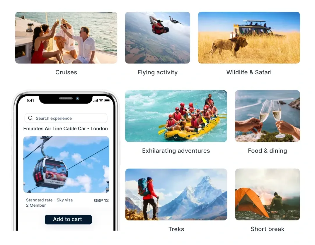Experience-based travel rewards
