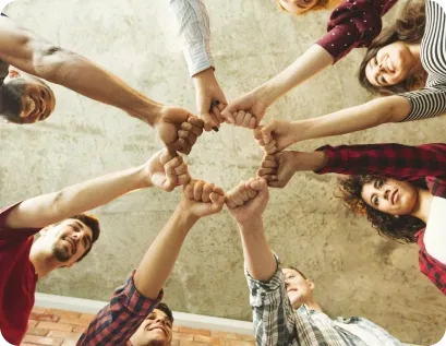 An enthusiastic team provides support to implement rewards program