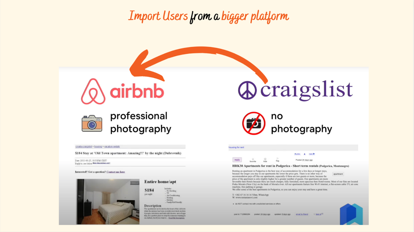 import users from a bigger platform