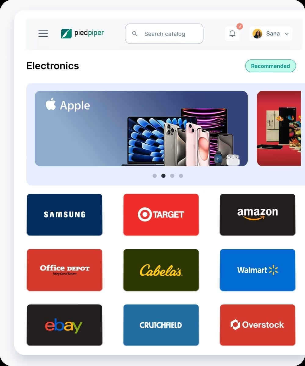 Electronic giftcards